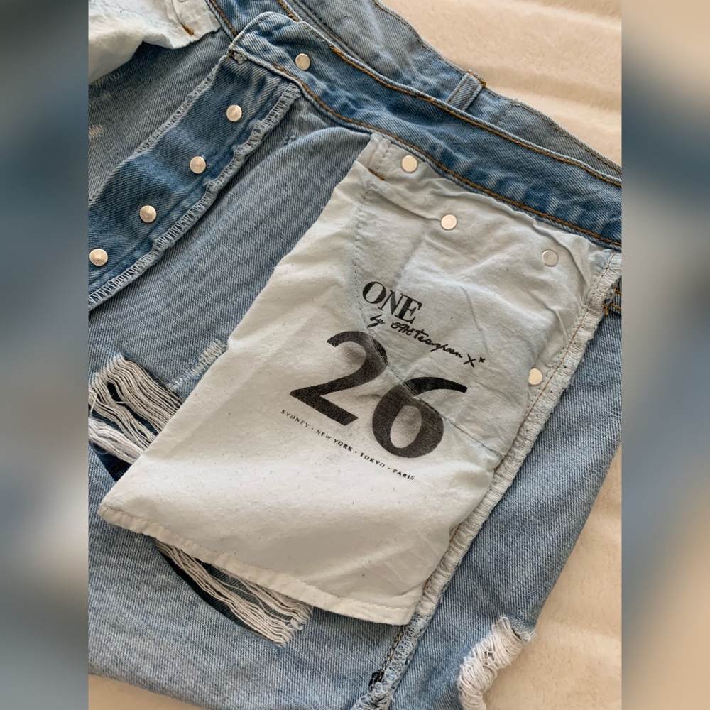 One Teaspoon High/Long Rise Button Fly Romeos - Picture 3 of 5